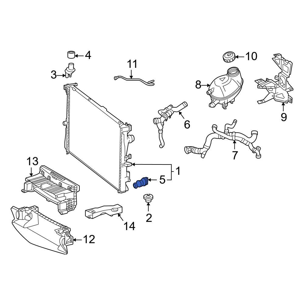 MercedesBenz OE 0009973707 Rear Radiator Drain Plug