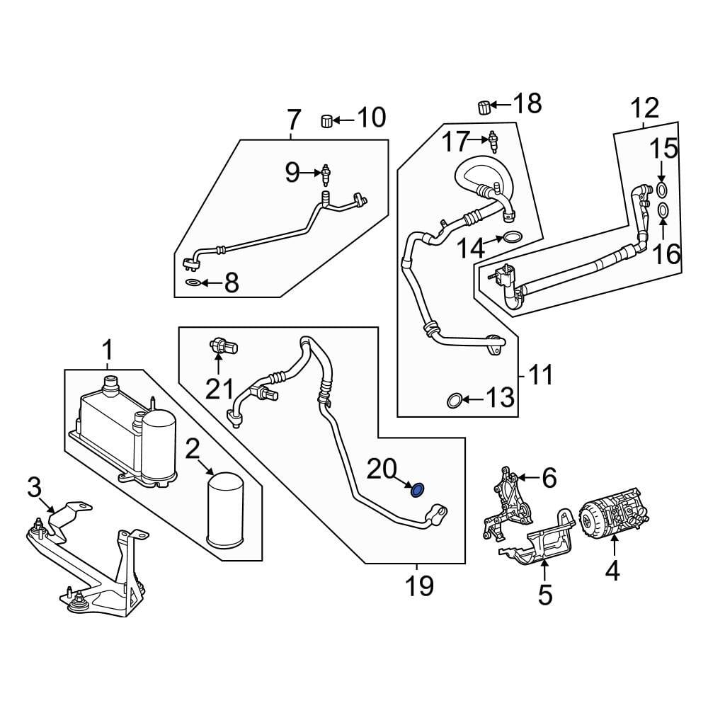 Mercedes-Benz OE 0209977645 - A/C Refrigerant Line O-Ring