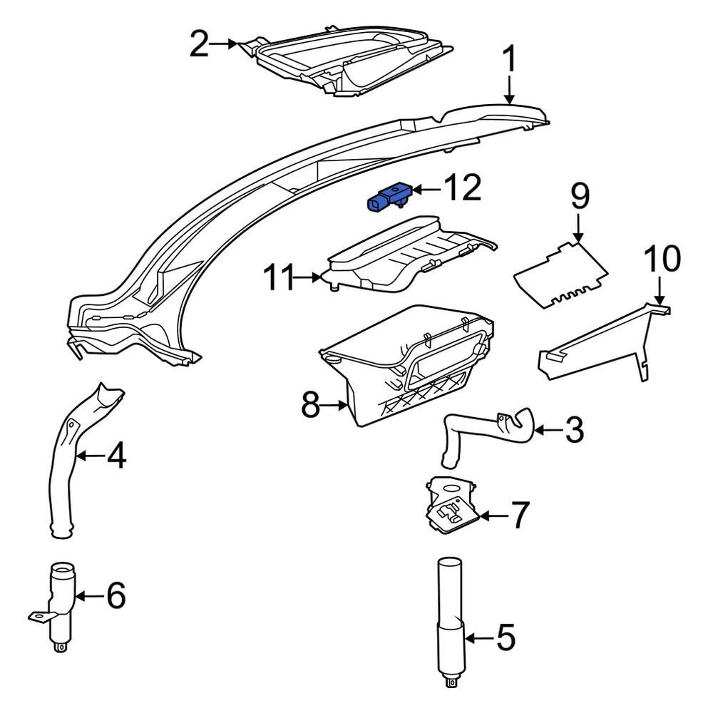 MercedesBenz OE 0009055800 Ambient Air Temperature Sensor