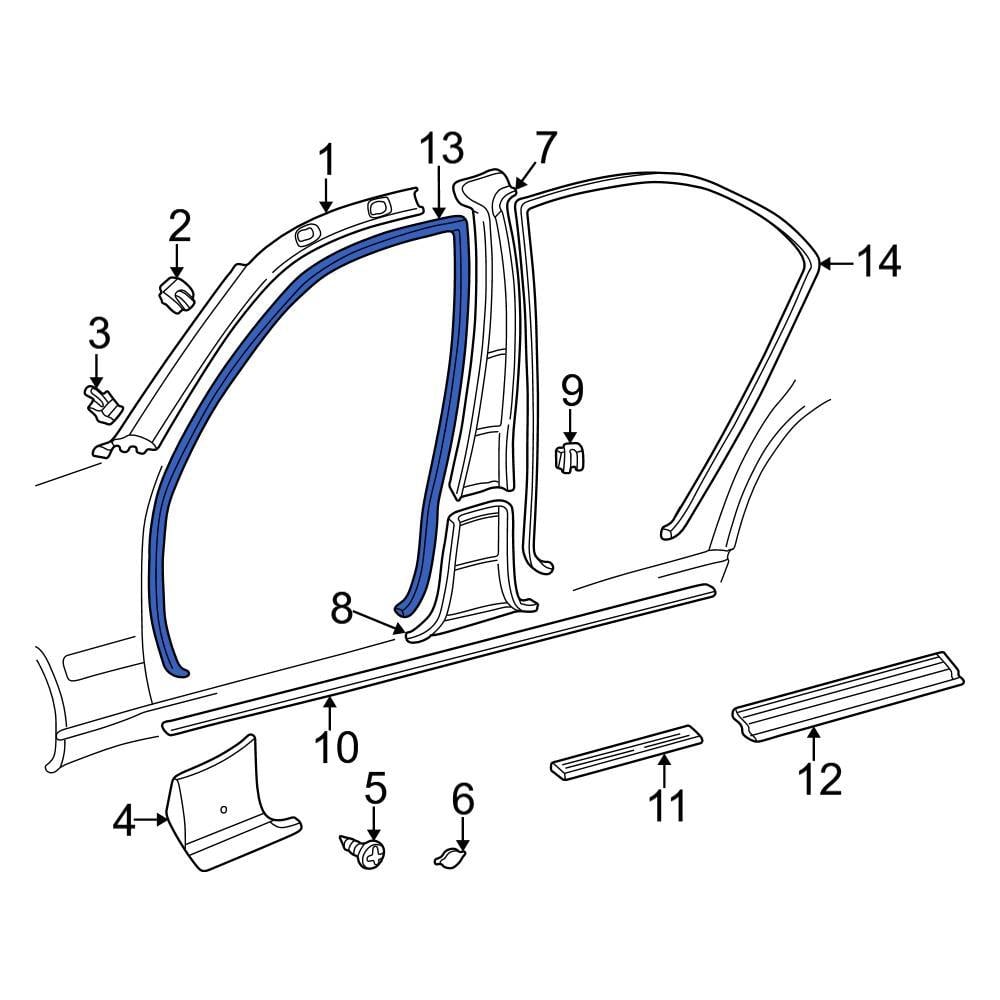 MercedesBenz OE 21069702519B56 Front Right Door Opening Trim