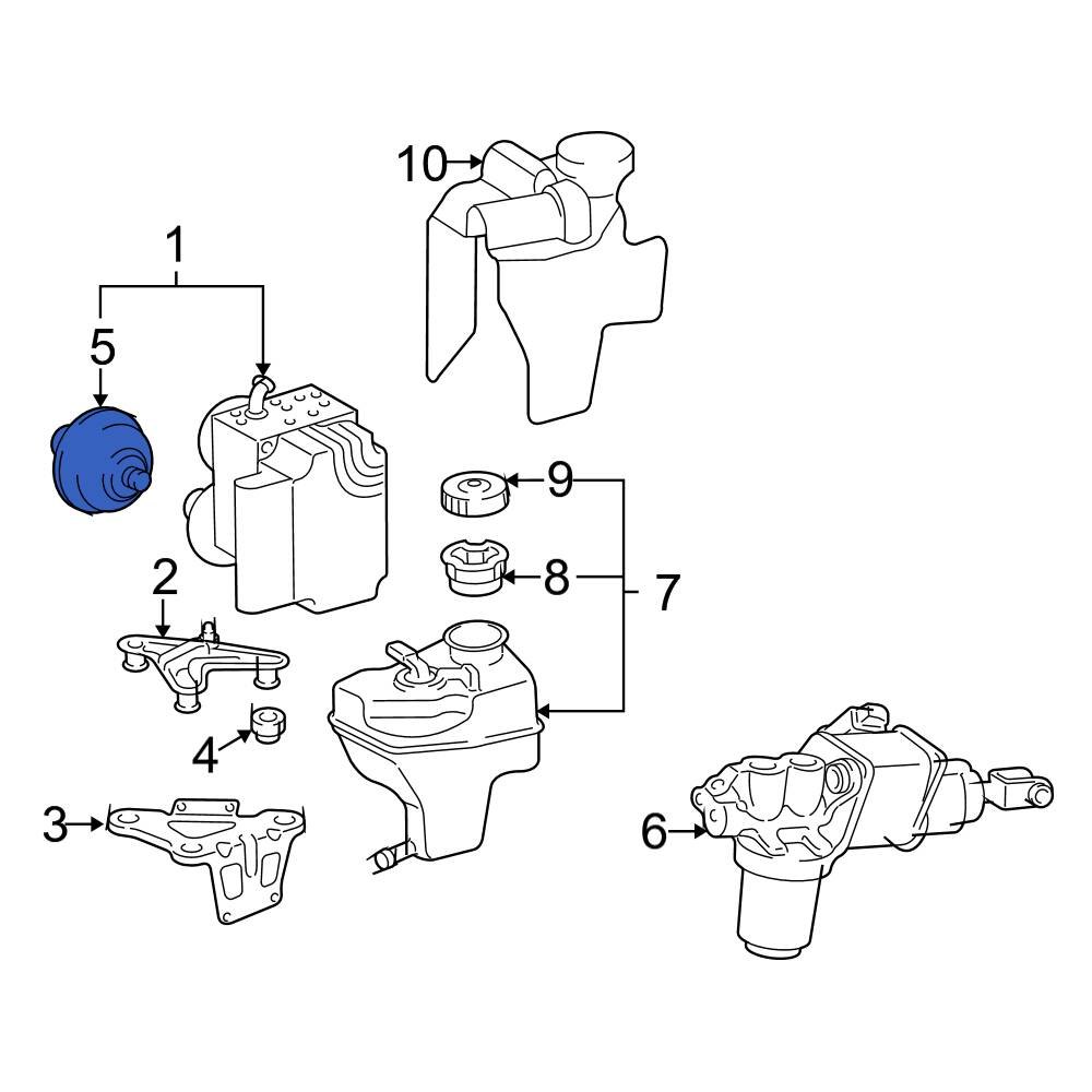 MercedesBenz OE 0004302694 ABS Accumulator