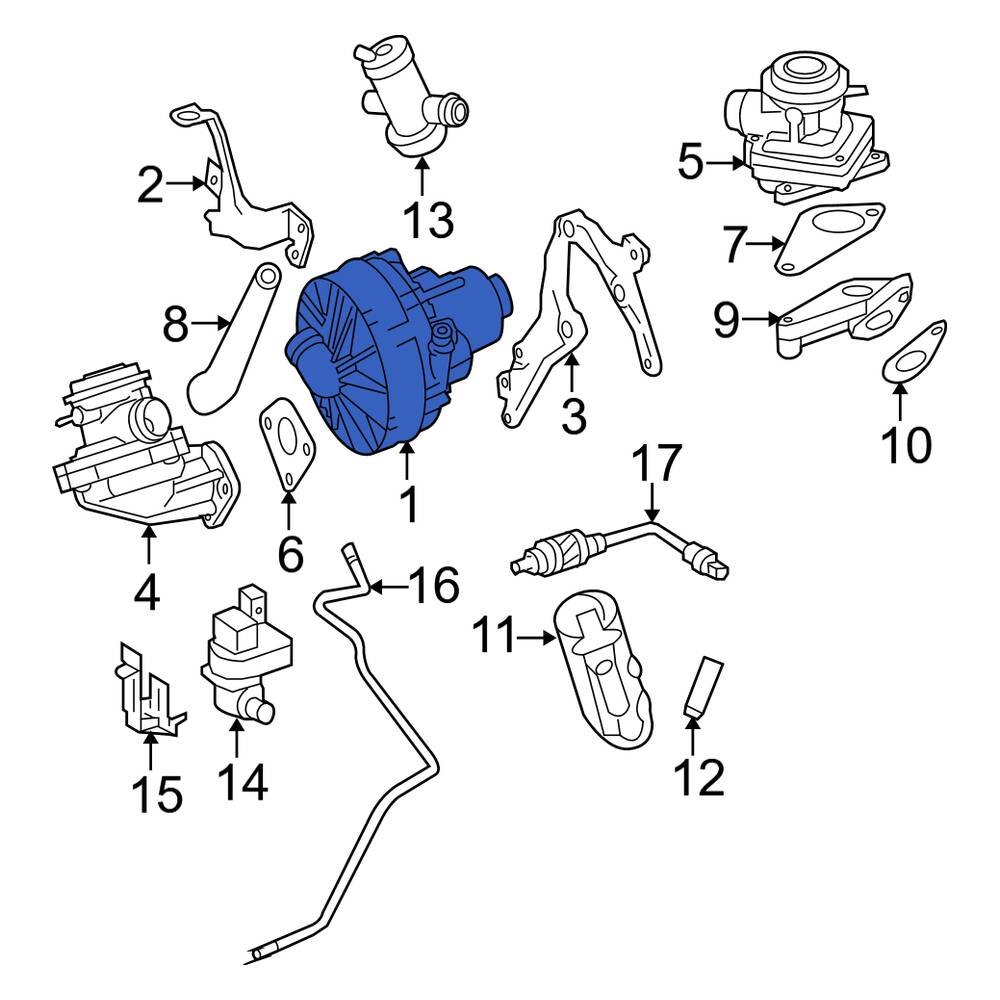 MercedesBenz OE 0001404285 Secondary Air Injection Pump
