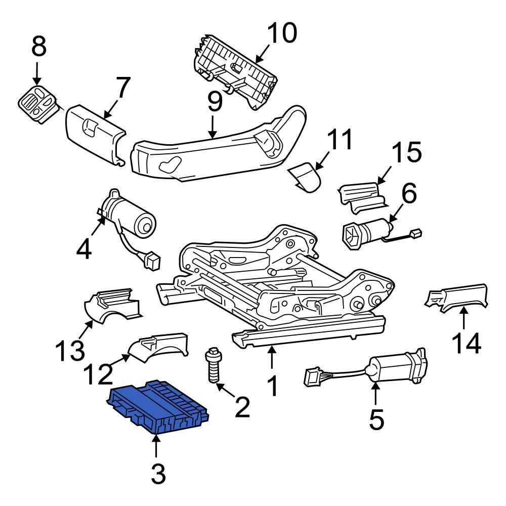 MercedesBenz OE 2118704585 Power Seat Control Module