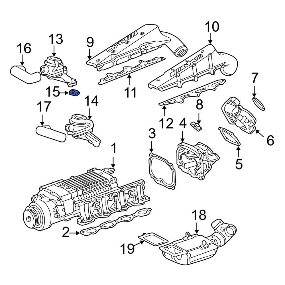 MercedesBenz OE 2722380080 Lower Secondary Air Injection Control