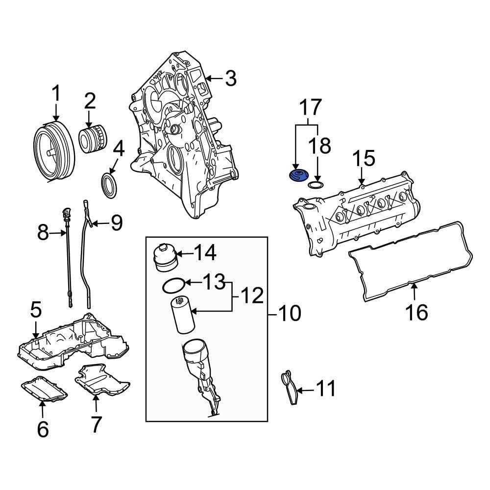 Mercedes-Benz OE 1560180102 - Engine Oil Filler Cap