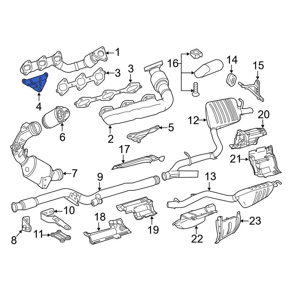 MercedesBenz OE 6420903841 Right Exhaust Manifold Bracket