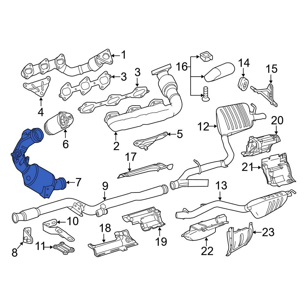 MercedesBenz OE 212490521480 Catalytic Converter