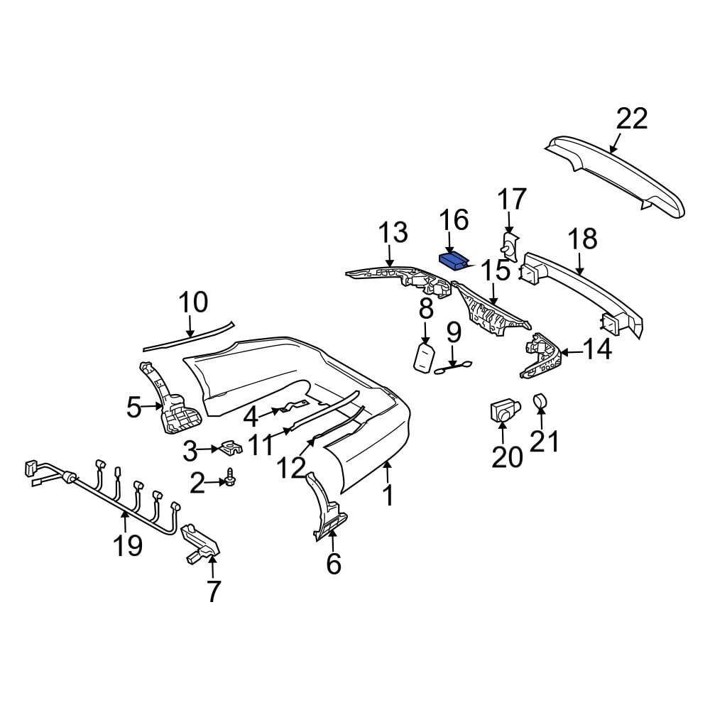 Mercedes-Benz OE 0089886578 - Rear Bumper Cover Retainer