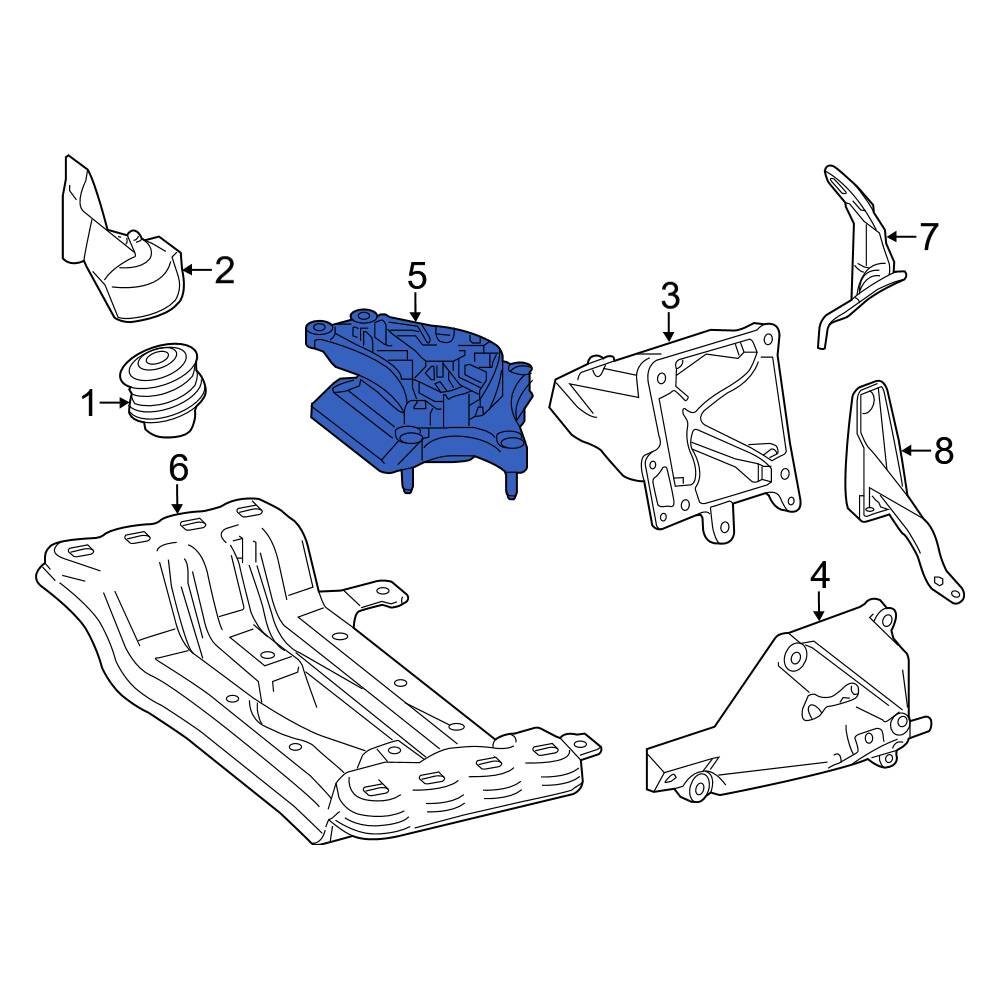 MercedesBenz OE 2222400800 Automatic Transmission Mount