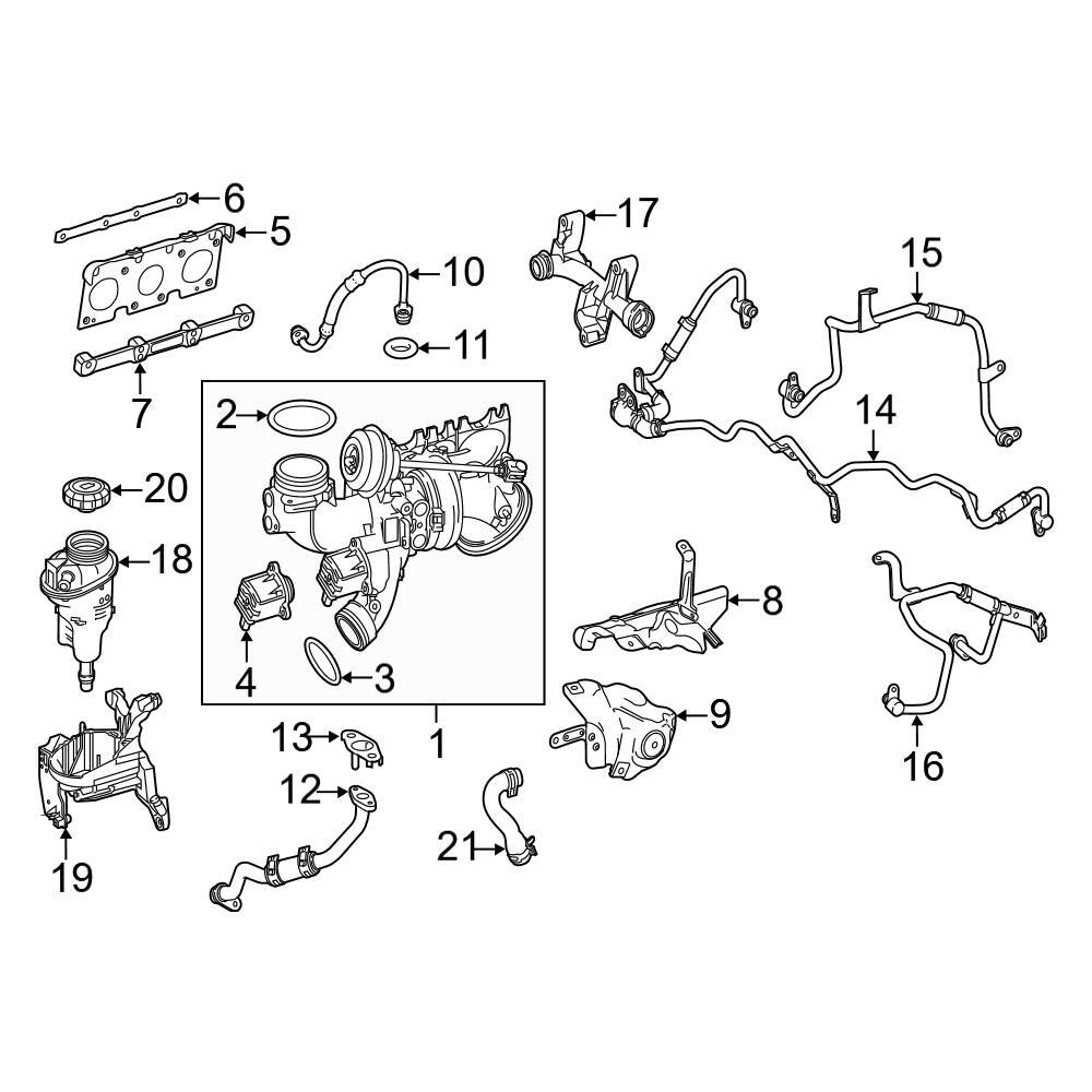 Mercedes-Benz OE 0269972845 - Turbocharger Oil Line Gasket