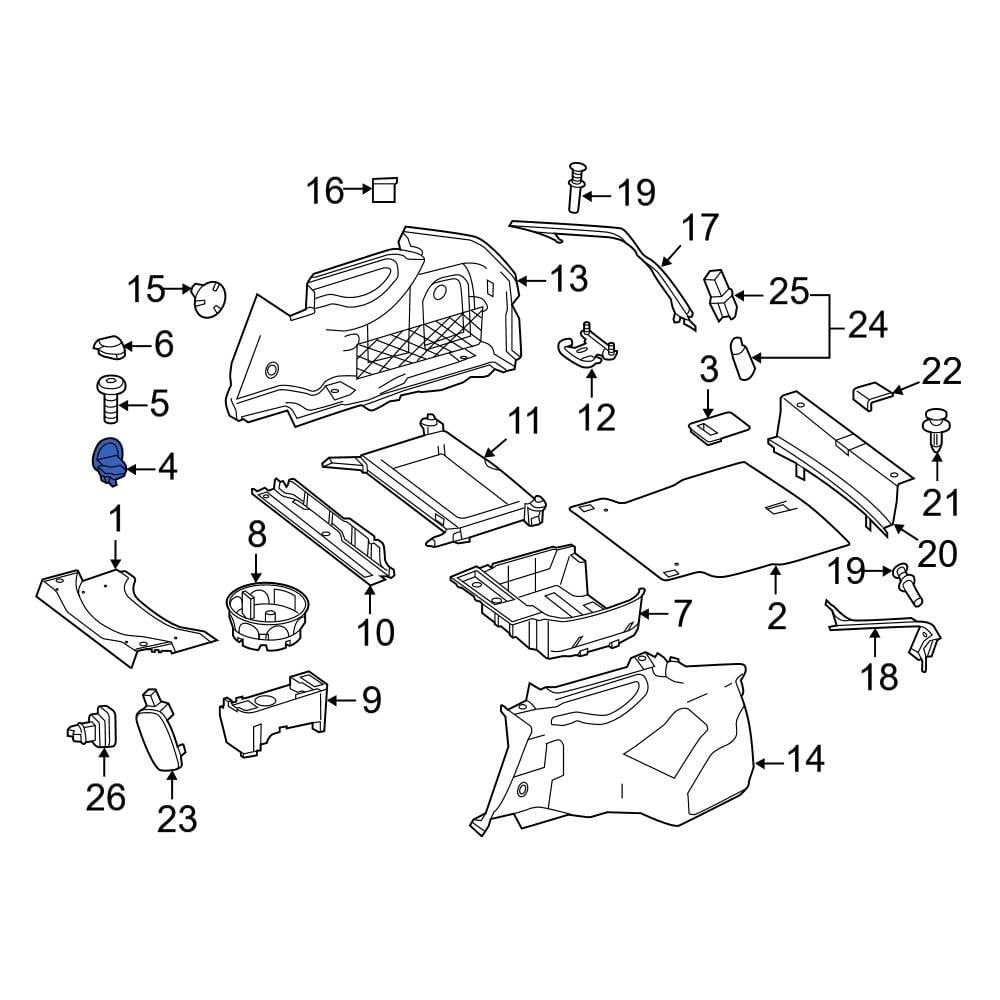 Mercedes-Benz OE 21281000409B27 - Rear Tie Down Hook