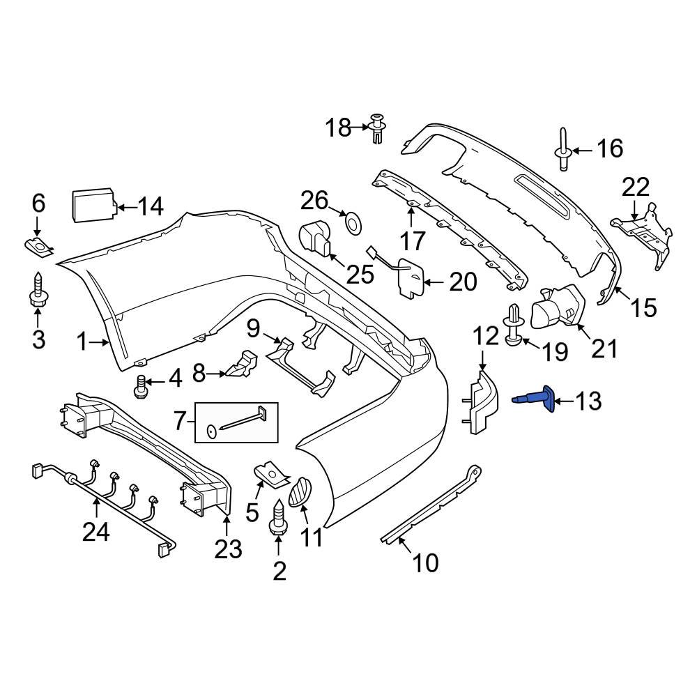 Mercedes-Benz OE 0008850711 - Bumper Impact Absorber Bolt