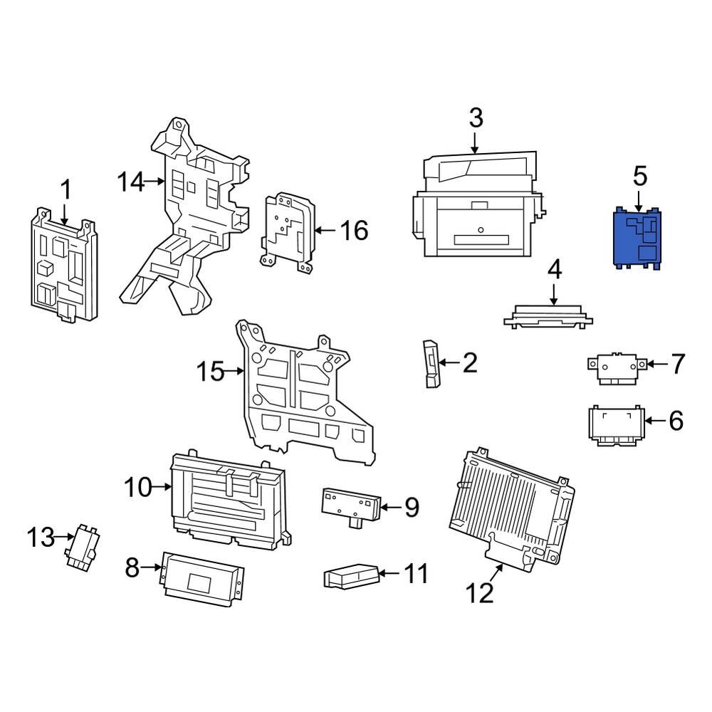 Mercedes-Benz OE 0009001123 - HVAC Control Module