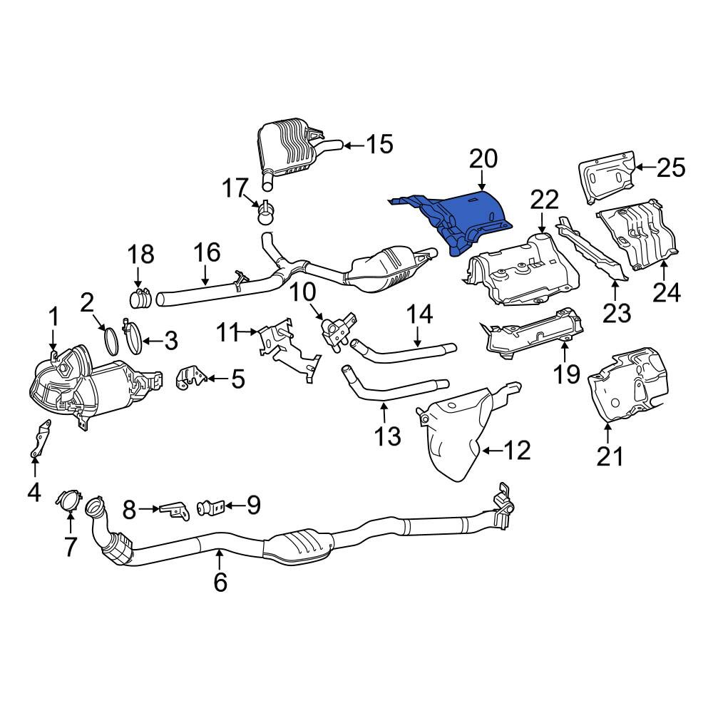 MercedesBenz OE 2136823202 Catalytic Converter