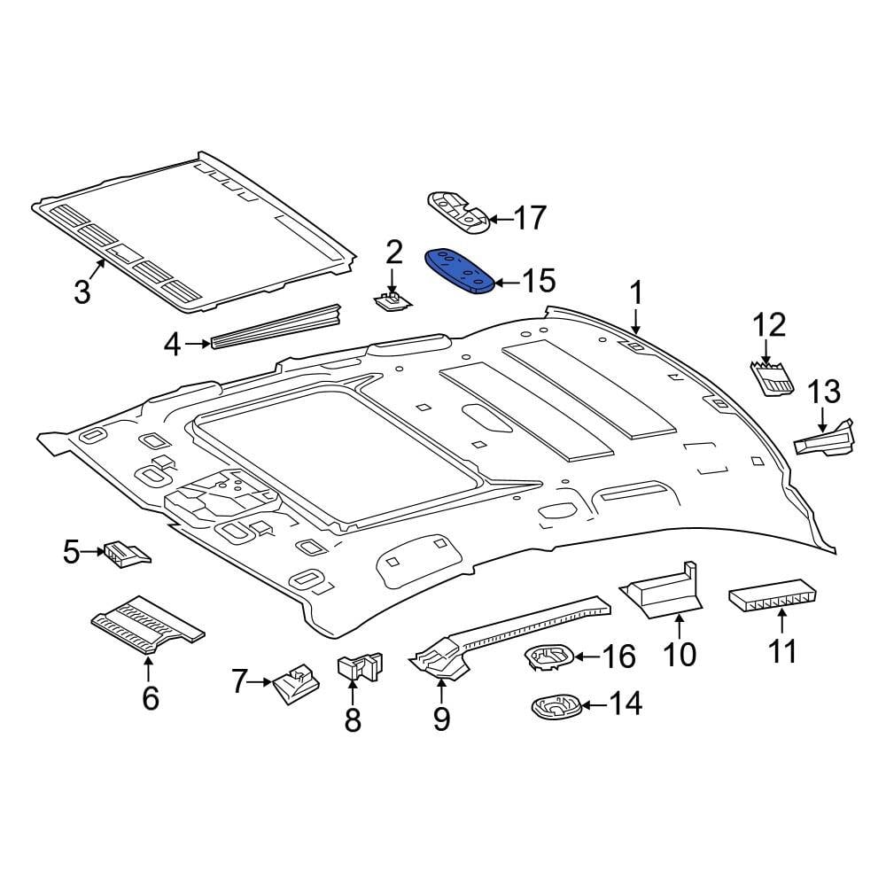 Mercedes-Benz OE 21369079049051 - Headliner Cap