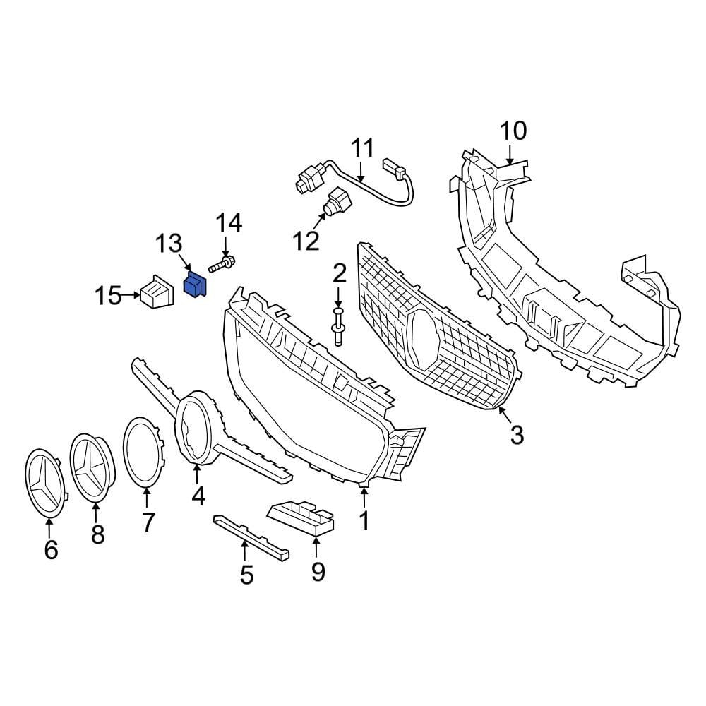 Mercedes-Benz OE 2138856400 - Park Assist Camera Bracket