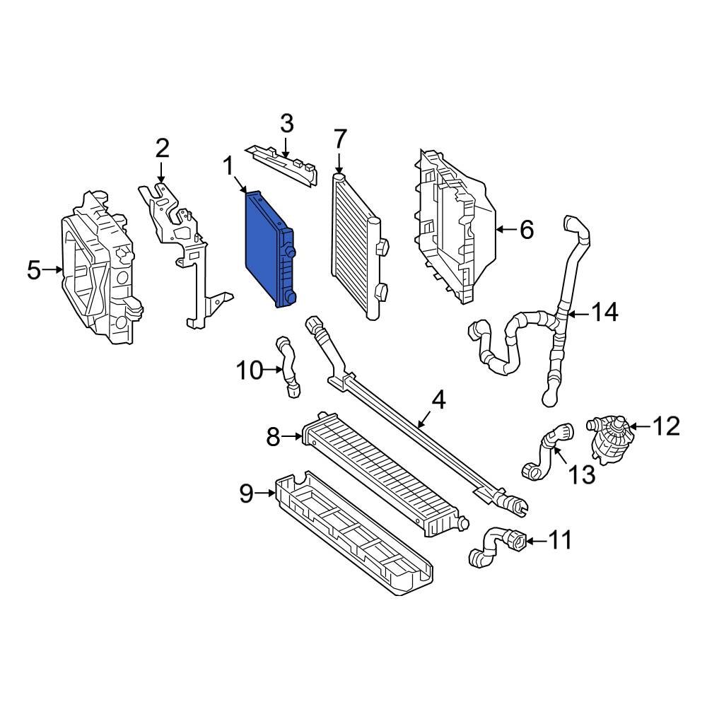Mercedes-Benz OE 0995005403 - Radiator