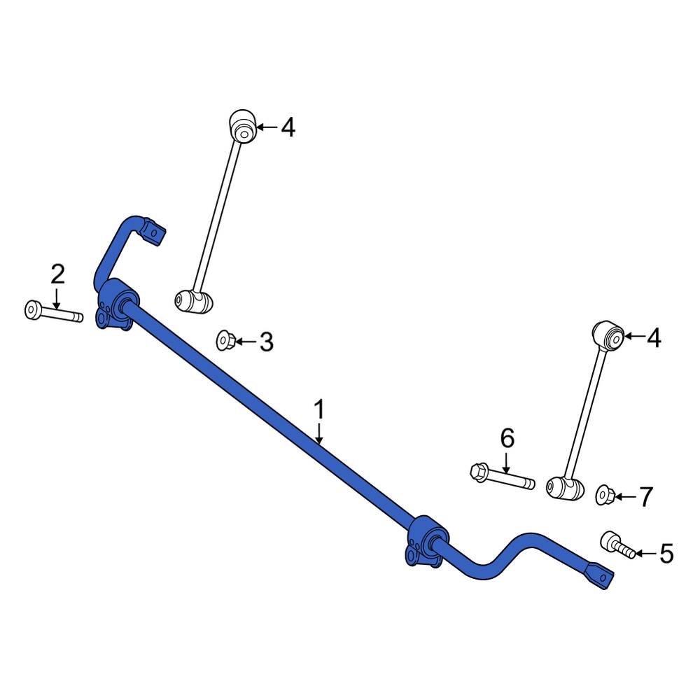MercedesBenz OE 2133260165 Rear Suspension Stabilizer Bar