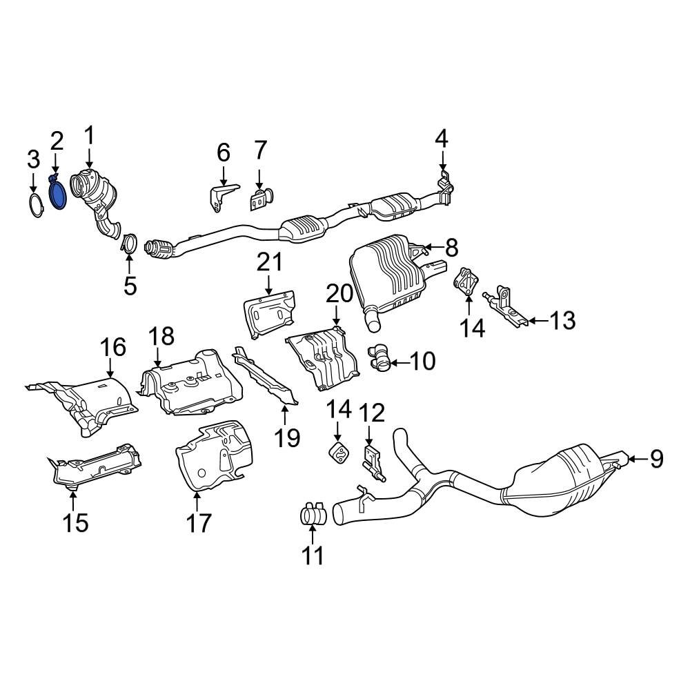 MercedesBenz OE 0009953633 Catalytic Converter Clamp