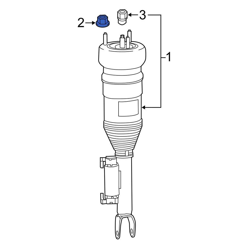 MercedesBenz OE 000000008301 Lower Suspension Strut Nut