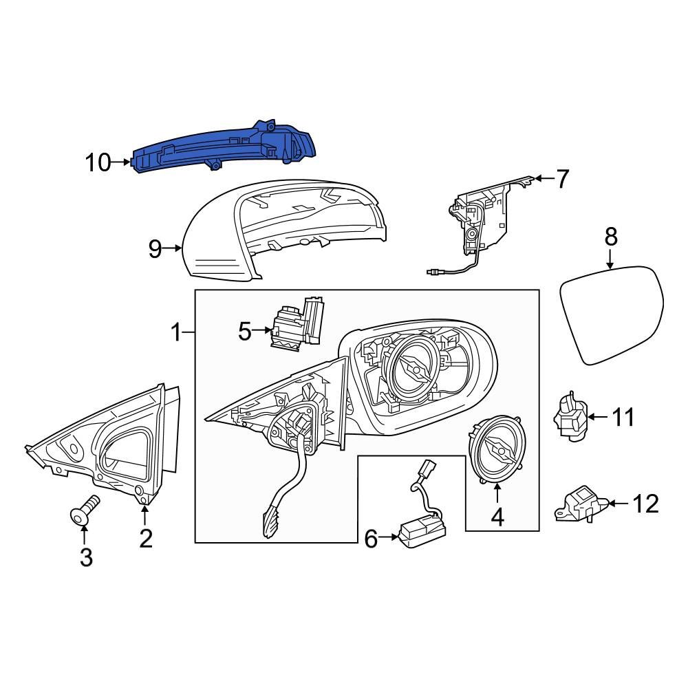 MercedesBenz OE 0999064601 Front Right Turn Signal Light Lens