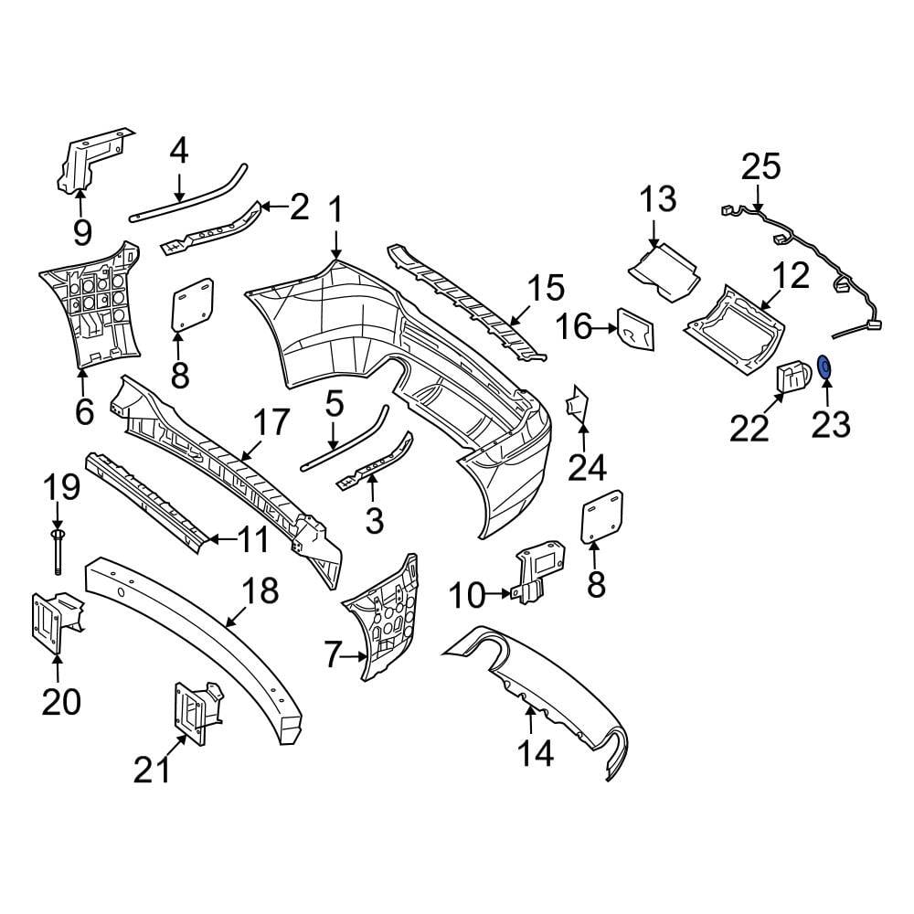 Mercedes-Benz OE 2155420051 - Parking Aid Sensor Spacer