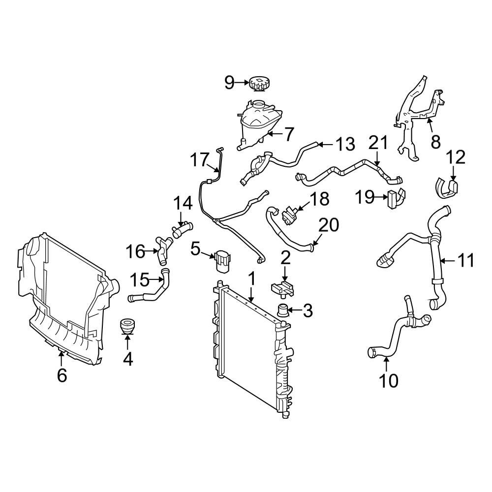 MercedesBenz OE 2515016182 Engine Coolant Overflow Hose
