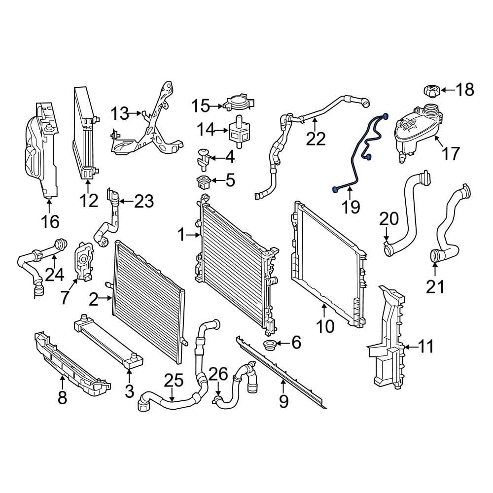 Mercedes-Benz OE 1765010125 - Engine Coolant Overflow Hose