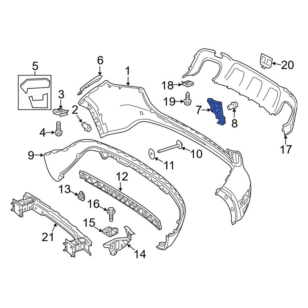 Mercedes-Benz OE 1568850265 - Right Bumper Cover Bracket