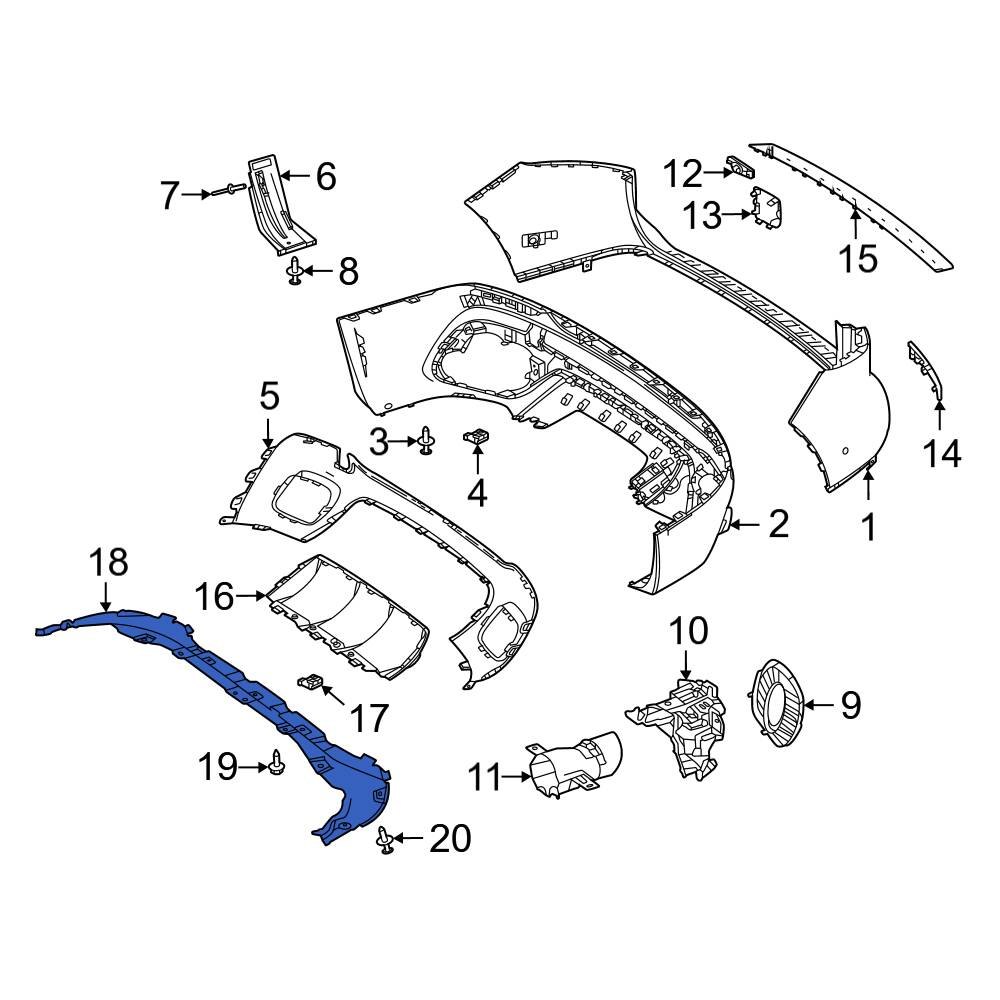 Mercedes-Benz OE 2476900103 - Rear Bumper Splash Shield