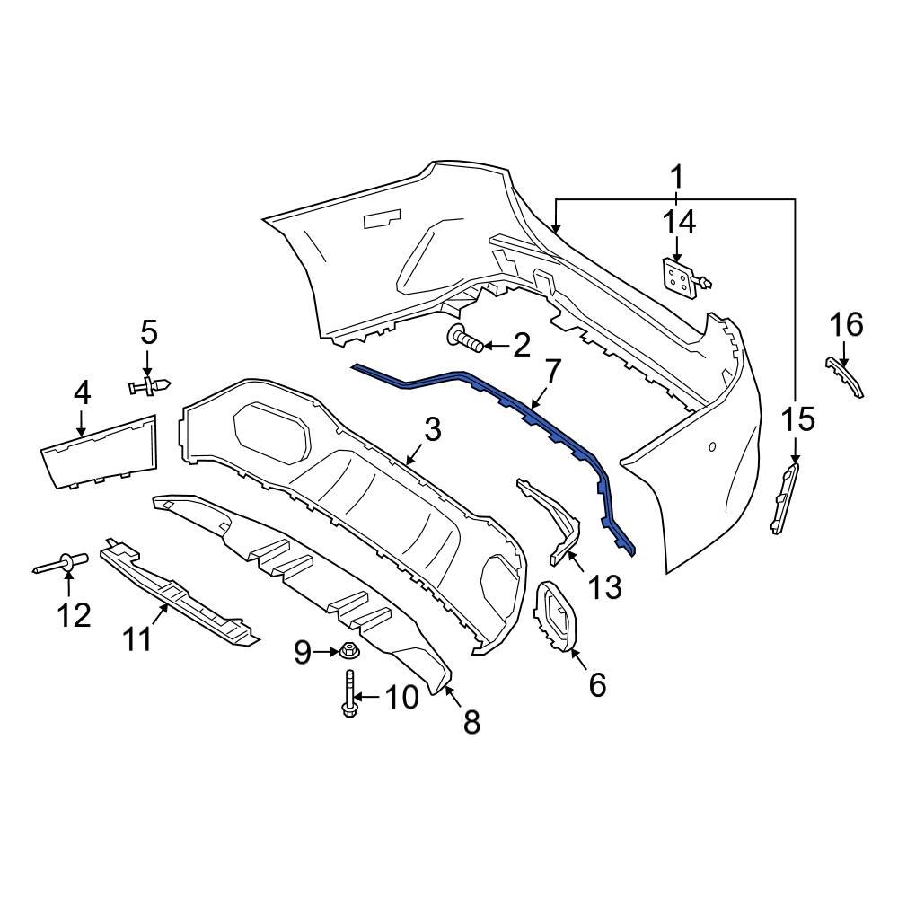 Mercedes-Benz OE 1778855601 - Rear Bumper Trim