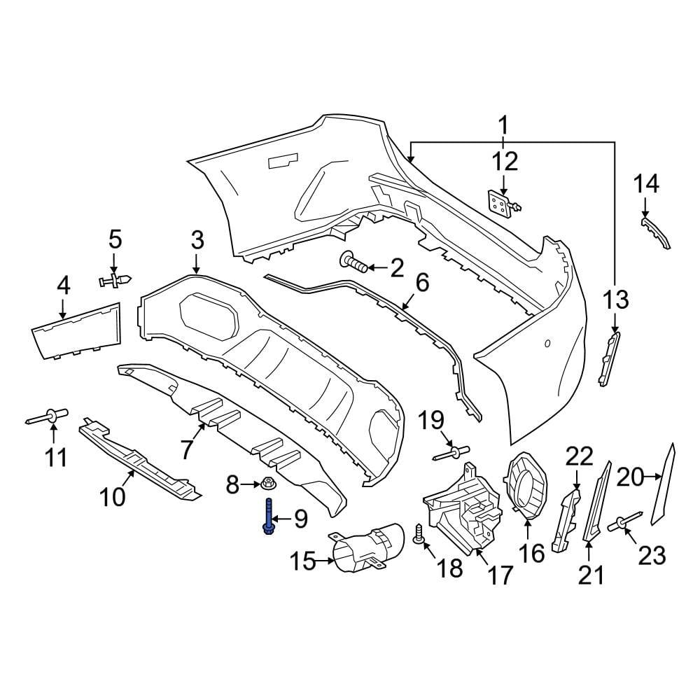 Mercedes-Benz OE 0019846329 - Stone Guard Bolt