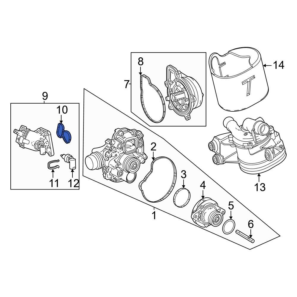 MercedesBenz OE 1392030800 Engine Coolant Thermostat Housing Gasket