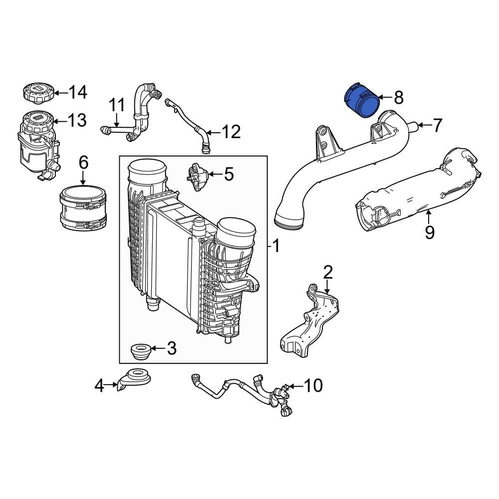 Mercedes-Benz OE 1330940091 - Intercooler Pipe Adapter