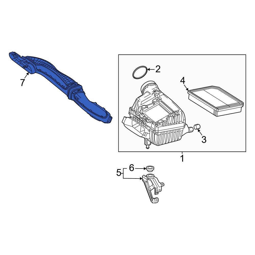 MercedesBenz OE 2600902300 Front Engine Air Intake Hose