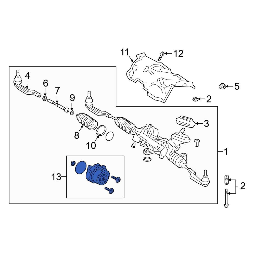MercedesBenz OE 1779007410 Front Power Steering Assist Motor