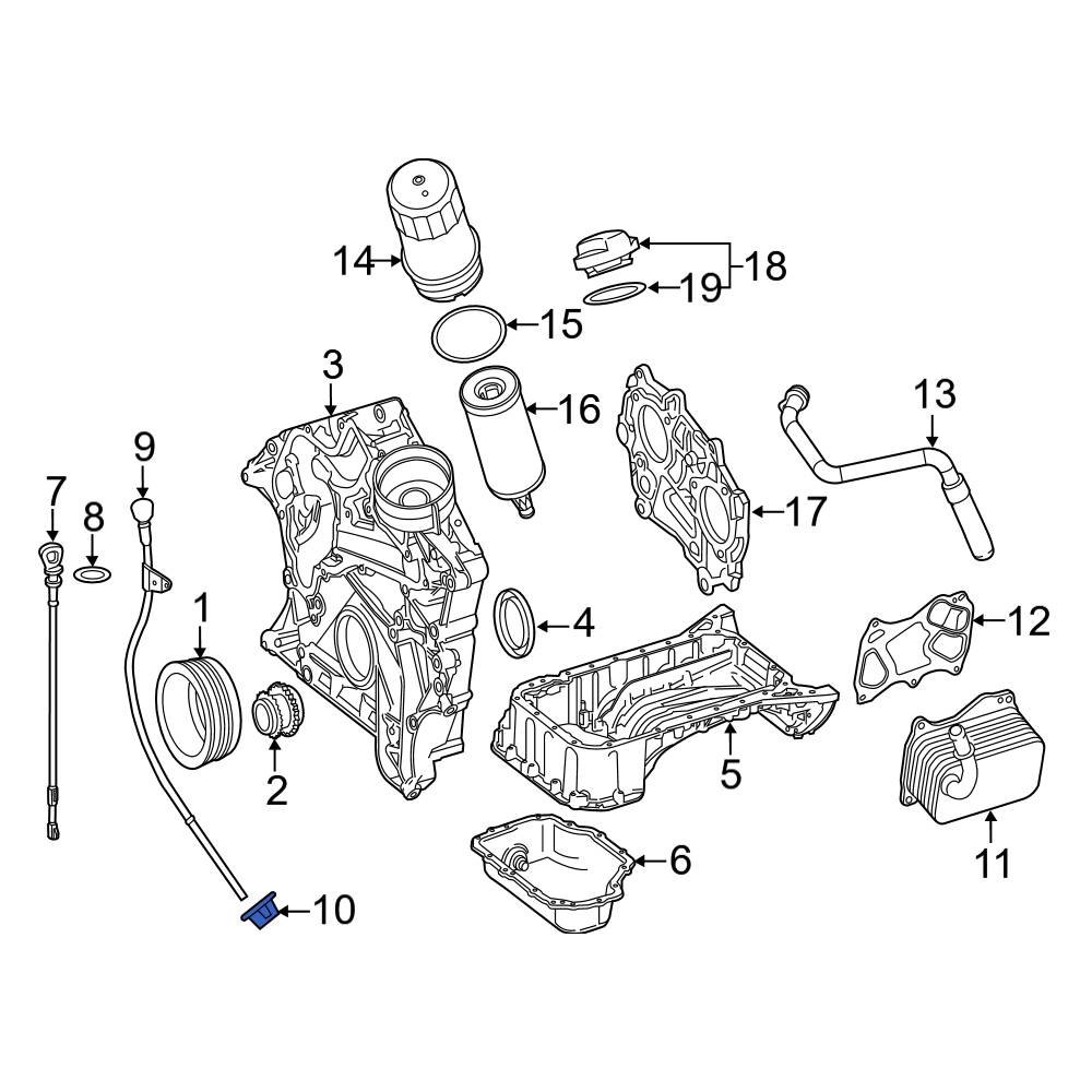 MercedesBenz OE 1120160000 Engine Oil Dipstick Tube Seal