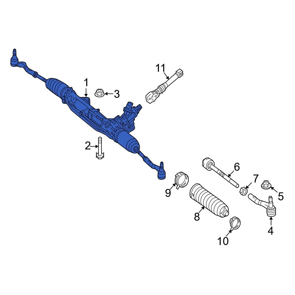 MercedesBenz OE 172460010080 Rack and Pinion Assembly