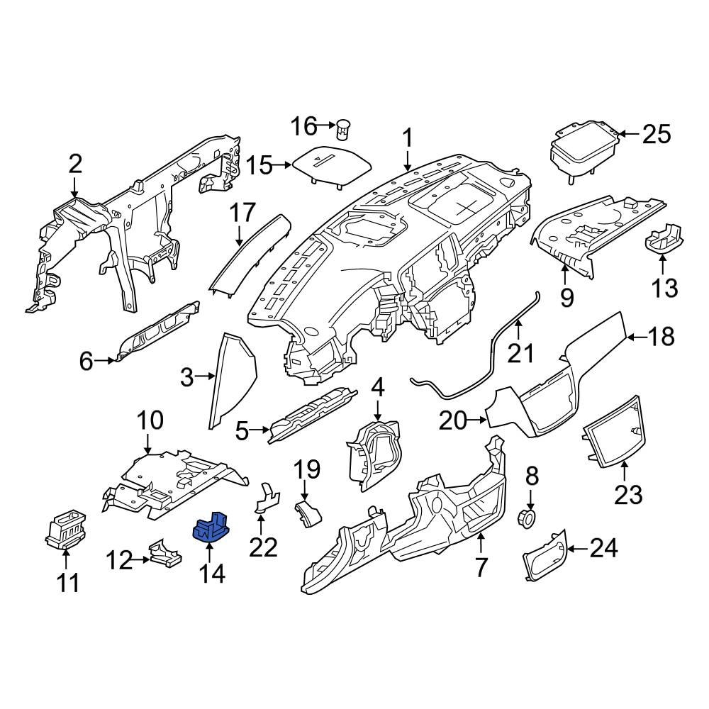 Mercedes-Benz OE 0028201901 - Front Inner Courtesy Light