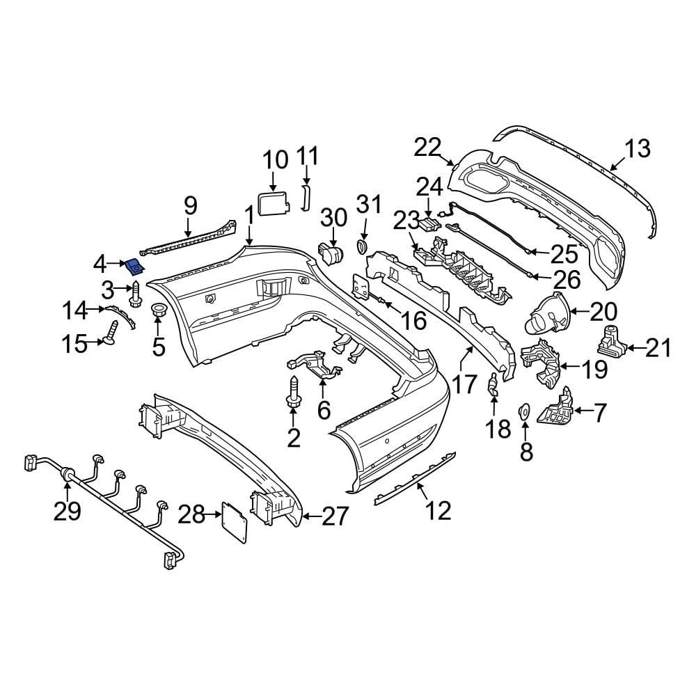 Mercedes-Benz OE 0009904962 - Bumper Cover Nut