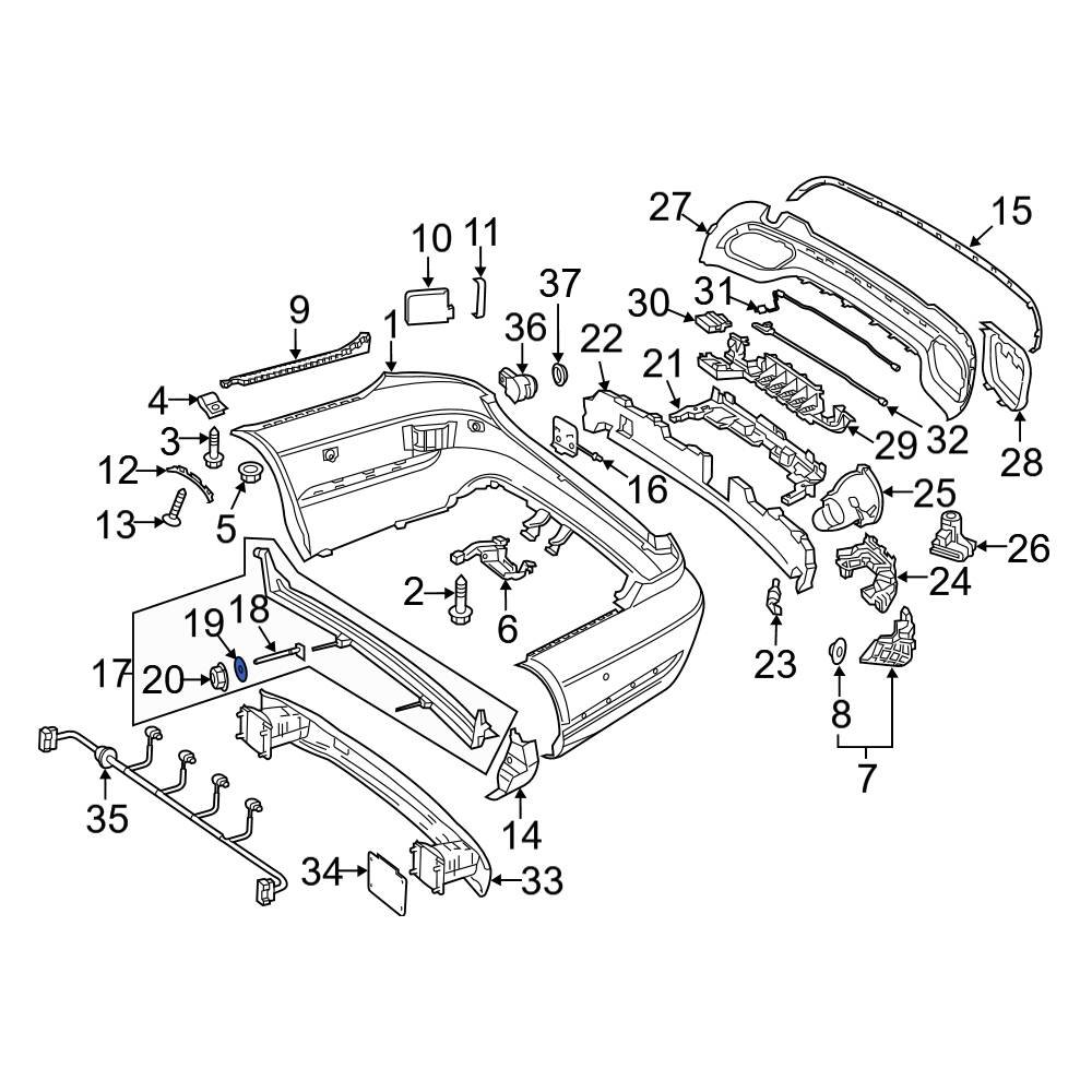 Mercedes-Benz OE 2019900240 - Bumper Impact Absorber Washer