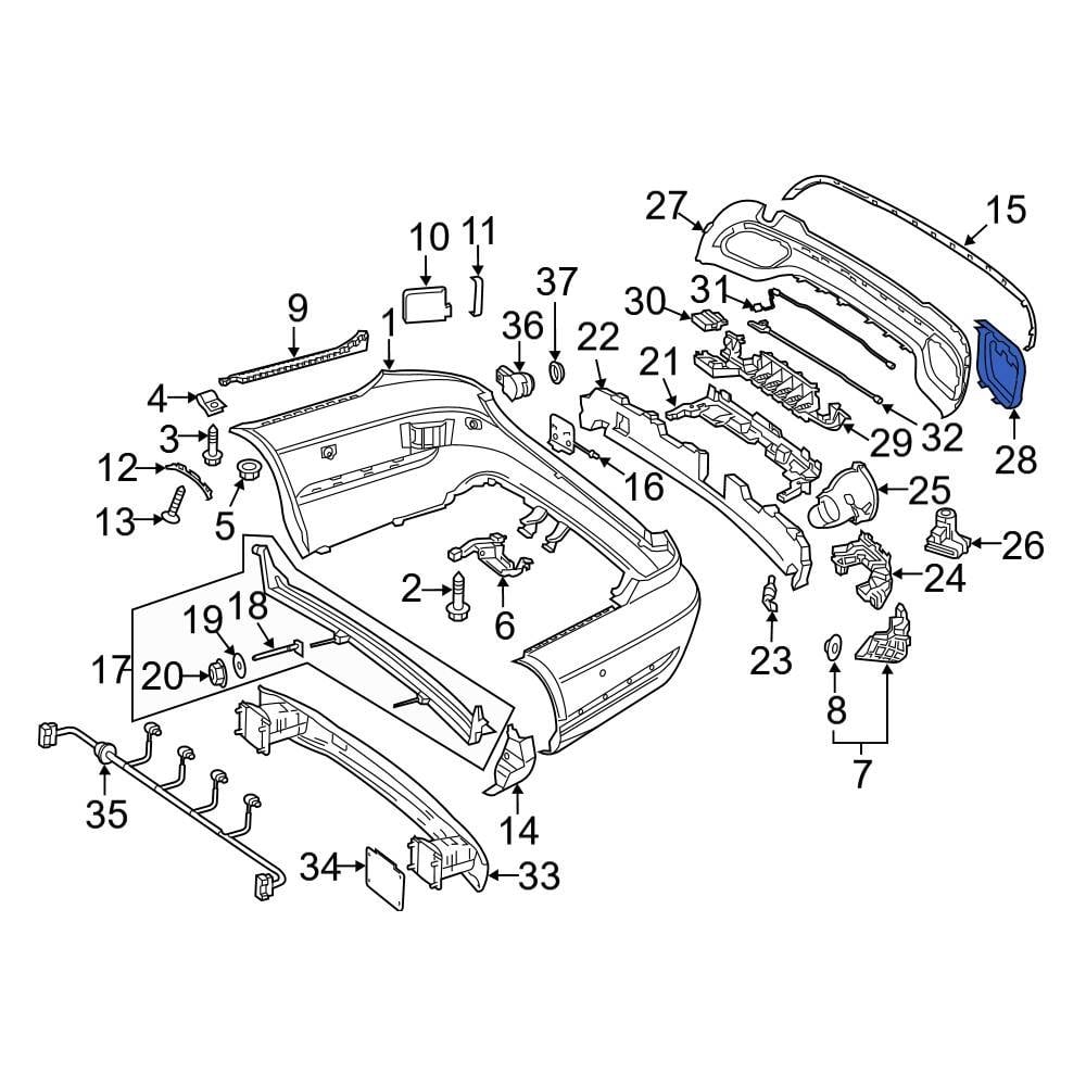 Mercedes-benz Oe 2128853021 - Front Right Bumper Trim