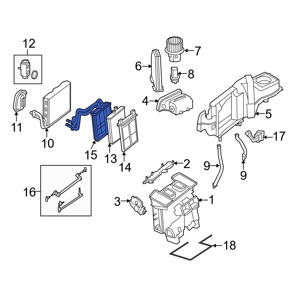 Mercedes-Benz OE 2048301515 - HVAC Heater Hose Outlet Tube