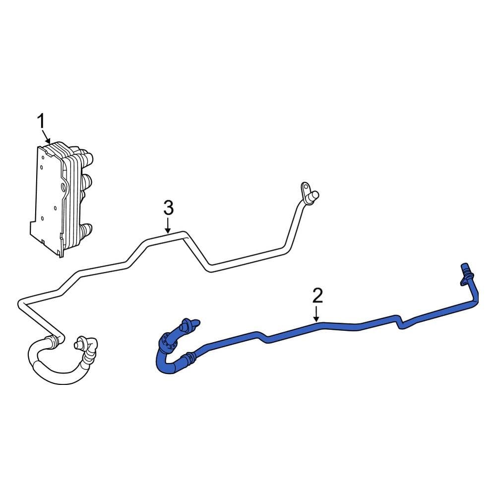 Mercedes-Benz OE 2535010082 - Automatic Transmission Oil Cooler Hose ...