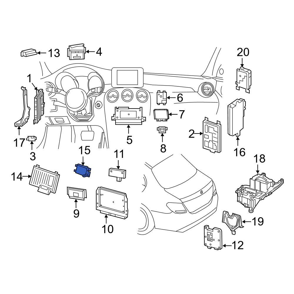 MercedesBenz OE 2229008221 Seat Heater Control Module