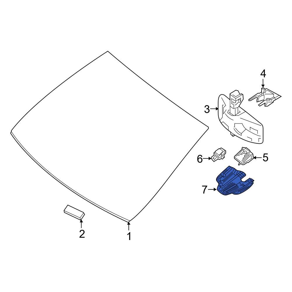 MercedesBenz OE 23882111008T92 Front Ambient Light Sensor Cover