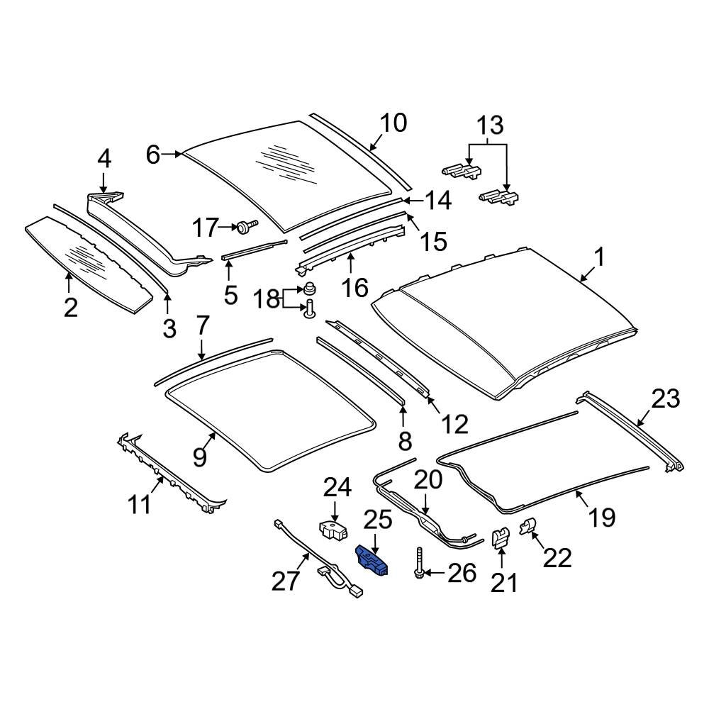 MercedesBenz OE 1769068700 Sunroof Motor