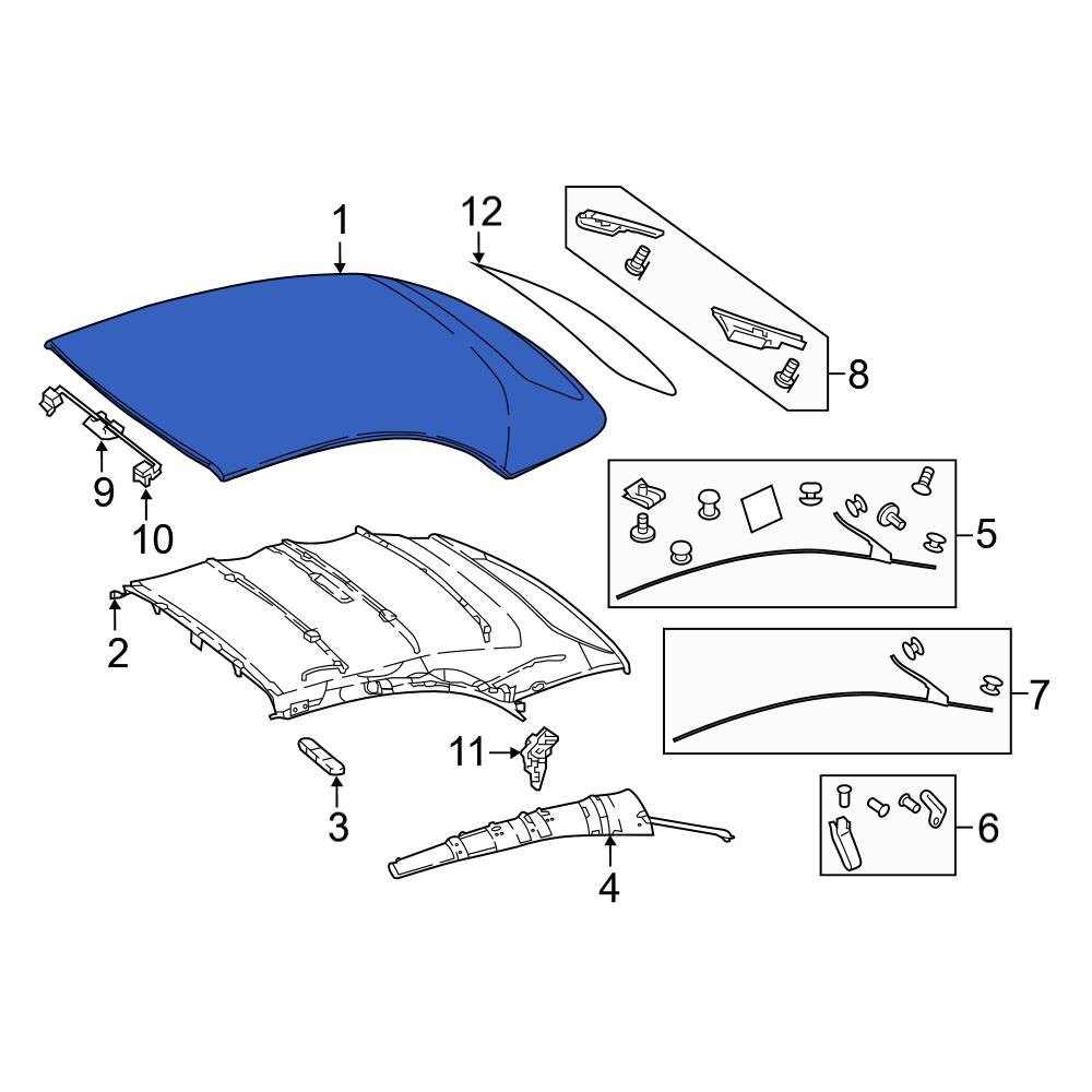 Mercedes-Benz OE 23877040003E42 - Convertible Top