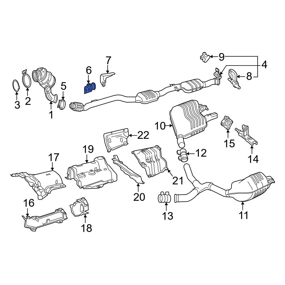 MercedesBenz OE 2134903502 Front Catalytic Converter Bracket