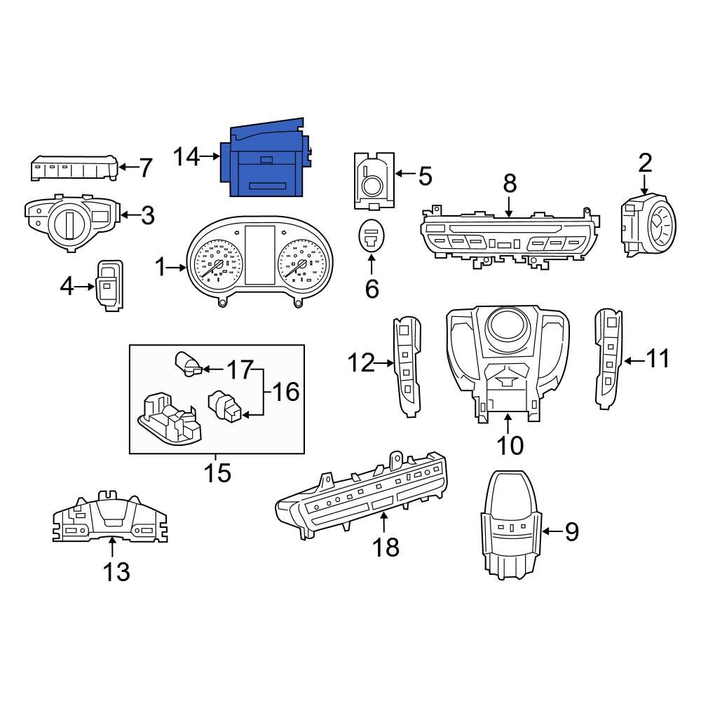MercedesBenz OE 222900800580 Front Right Headlight Control Module